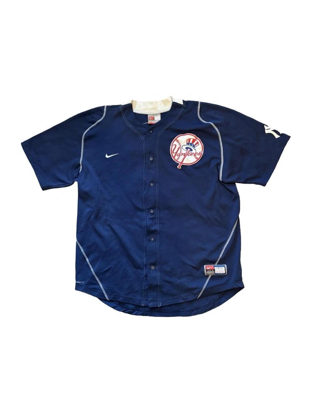 Vintage Nike Team Alex Rodriguez New York Yankees Blue MLB Jersey Men's Size XL